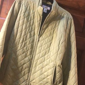 NWOT Judith Hart green quilted jacket 💚